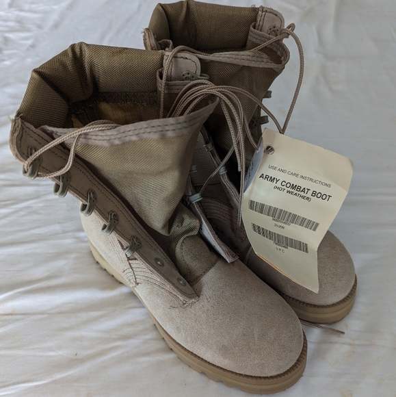 Rocky Army Combat Boots Hot Weather Vibram Sole - Picture 1 of 1